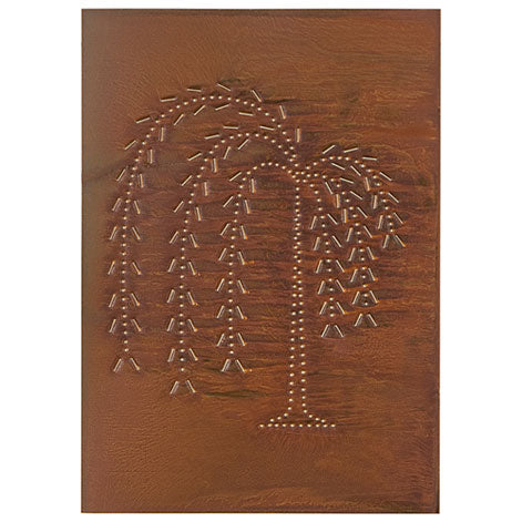 Vertical Willow Panel 10"x14" - Rustic Tin