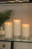 Mirage Smooth Pillar Candles - Cream 3" Diameter