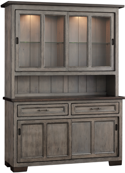 Lancaster Legacy Hudson 2-Door Hutch in Brown Maple Wood (298 Series)