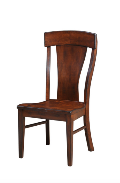 Ramsey Side Chair in Rustic Brown Maple Wood (656 Series)