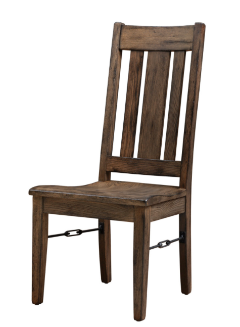 Ouray Side Chair in Rustic Red Oak Wood (648 Series)