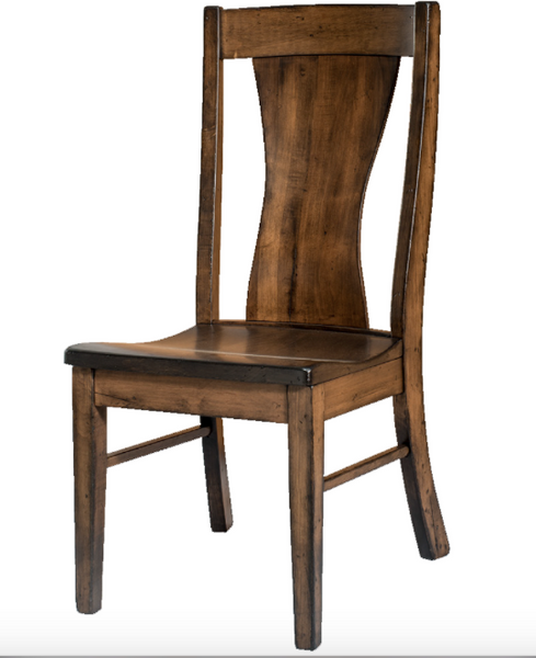 Westin Side Chair in Brown Maple Wood (676 Series)