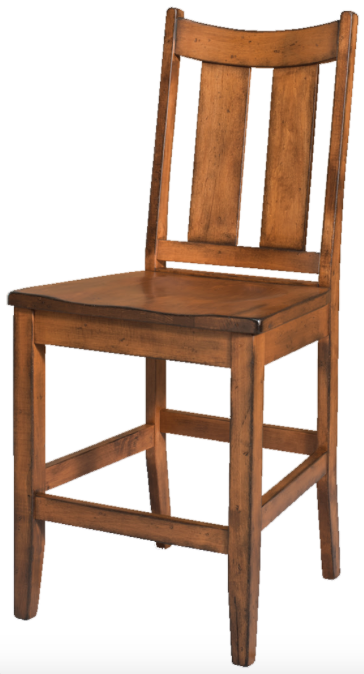 Aspen 30" Bar Chair in Brown Maple Wood (1114-3 Series)
