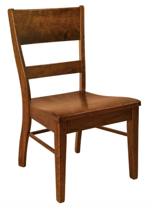 Genesis Side Chair displayed in Rustic Cherry Wood (862 Series)