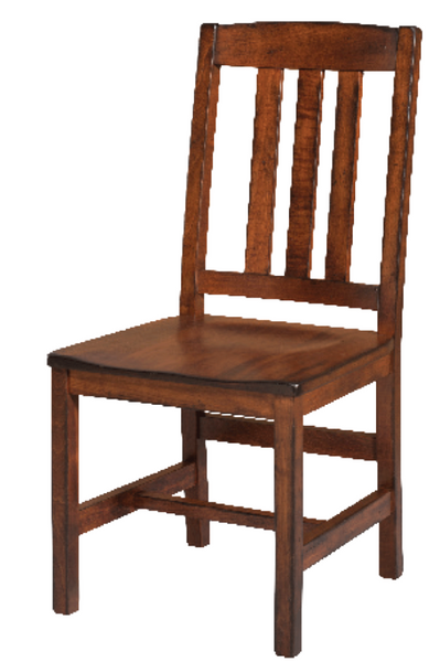 Ancient Mission Side Chair in Brown Maple Wood (672 Series)