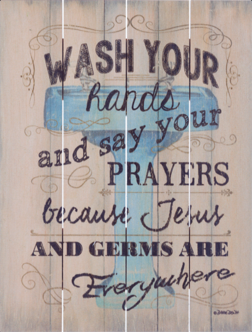 Wash your Hands Pallet Art