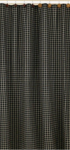 Sturbridge Shower Curtain -Black