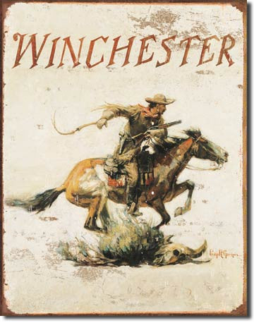 Winchester Logo Tin Sign