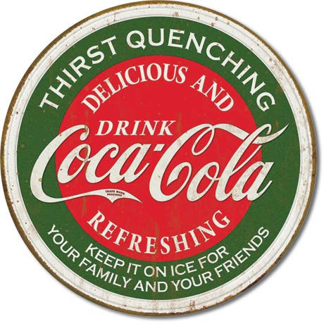 Coke Thirst Quenching Tin Sign