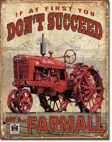 Farmall - Succeed Tin Sign