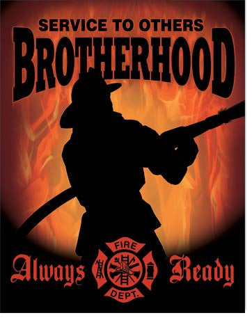 Firemen - Brotherhood Tin Sign