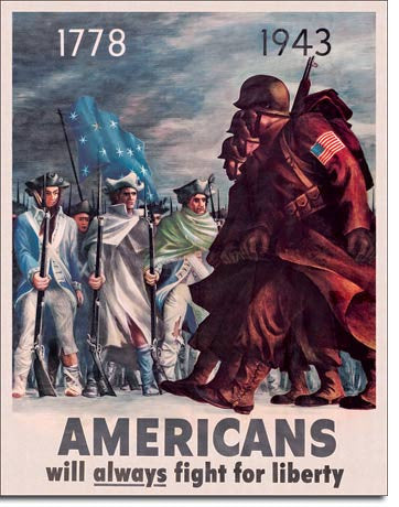 Americans - Fight for Liberty Tin Sign