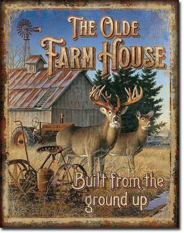 JQ - Olde Farmhouse Tin Sign