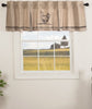 Sawyer Mill Charcoal Chicken Lined Valance