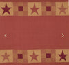 Ninepatch Star Shower Curtain w/Patchwork Borders