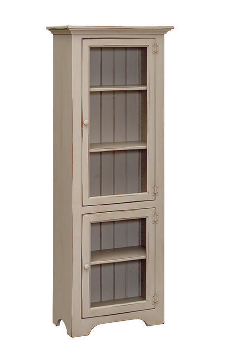 J154 Bookcase - 2' with 2 Glass Doors