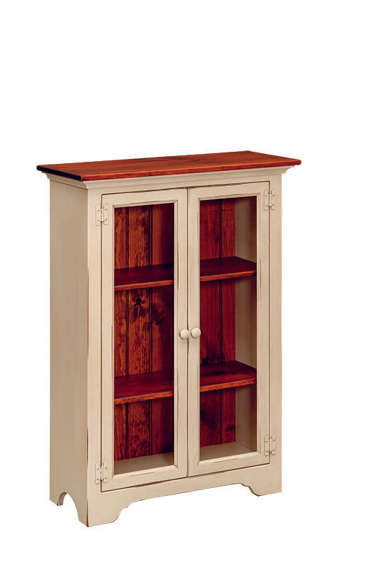 J123 Bookcase - Small with Glass Doors